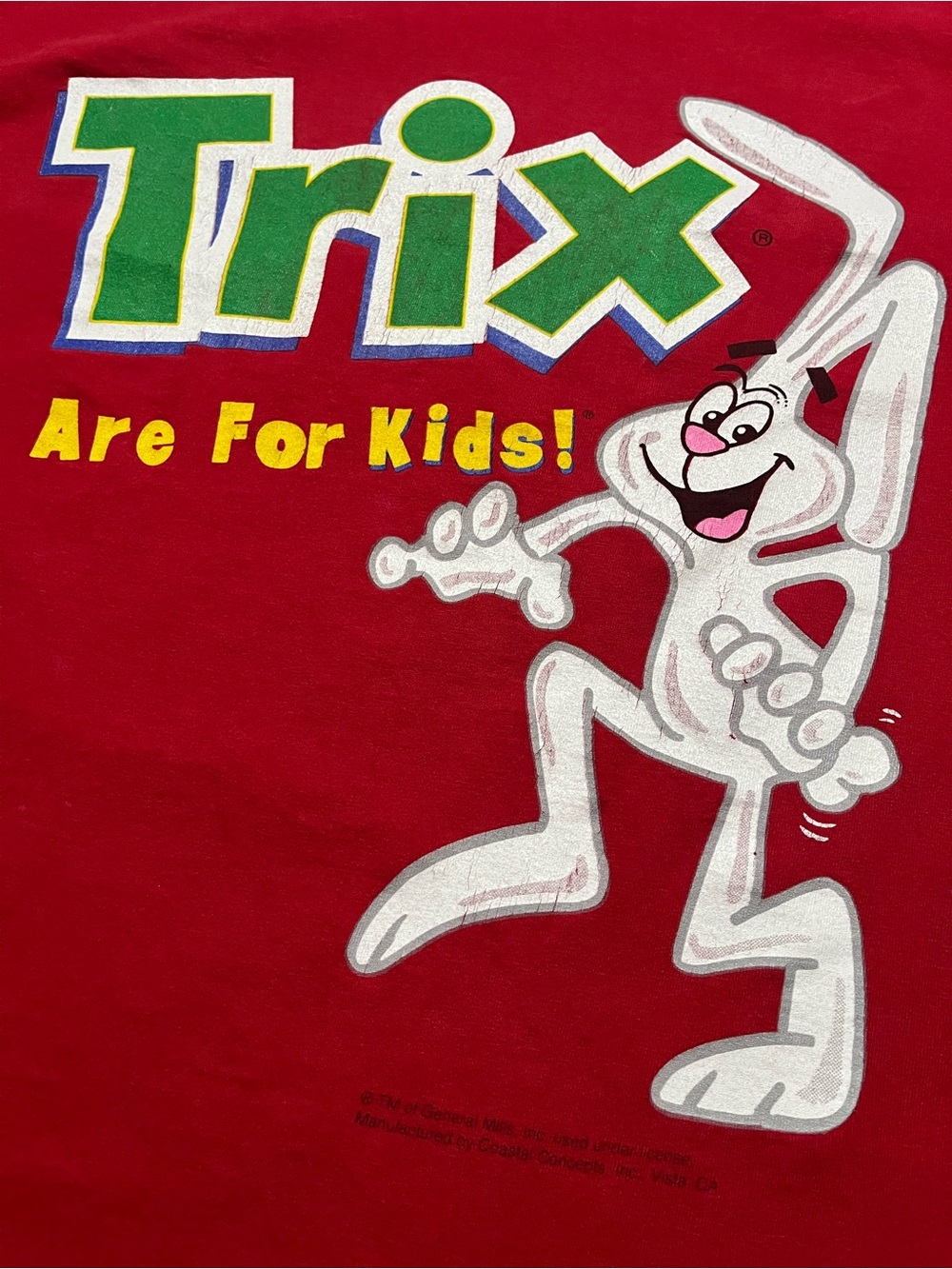 Vintage 2000s Trix Are for Kids! Promo cereal graphic T-shirt XL - Picture 5 of 10
